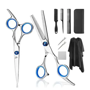 #1688 Usine # OEM Tablier Peigne Cisaillement Salon De Beauté Coiffure Styler Coupe Coiffure Barber Outils Kit Cape Ciseaux Ensemble