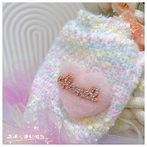 Luxury Cute Dog Pet Clothes Fragrant Princess Woolen Fur <strong>Skirt</strong> Dress with Solid Pattern - Product Image 4