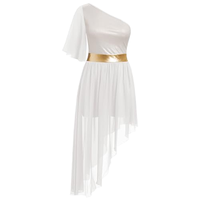 Robe de danse de ballet en mousseline à sequins avec débardeur et jupe pour spectacle scénique et culte, en gros, en stock, haute qualité