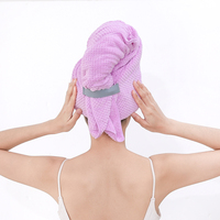 Multi Color Women Spa Beauty Salon Elastic Large Barber Soft Quick Dry Turban Towel Microfiber Drying Hair Towels Wrap