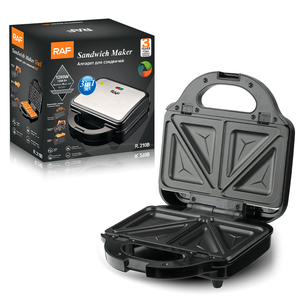 <span class=keywords><strong>Sandwichera</strong></span> RAF 1200W 3 en 1, Máquina Multifuncional <span class=keywords><strong>para</strong></span> Desayuno con Placas Antiadherentes Desmontables <span class=keywords><strong>para</strong></span> un Calor Uniforme y Fácil Limpieza - Product Image 1