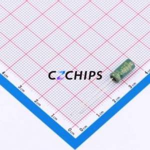 Condensador Electrolítico de Aluminio de 100uF 10V 5x11GF con Orificio Pasante, D5xL11mm 100uF 20% 10V 200mA-100kHz - Product Image 2