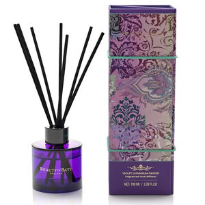 アロマセラピーギフトセット用の豪華な家の装飾の香り天然エッセンシャルオイルガラスボトルリードディフューザー - Product Image 3