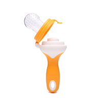 Meilleure vente bébé fruits frais mangeoire sucette formation massage jouet anneau de dentition de qualité alimentaire doux sûr sans BPA pochettes en silicone