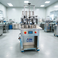 Machine de remplissage de parfum semi-automatique pneumatique avec moteur, emballage plastique et verre, ligne de production de parfum de haute précision
