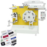 Machine d'impression flexographique automatique pour étiquettes tissées en polyester lavables, 8 couleurs, vitesse de 60 m/min, pour étiquettes de vêtements
