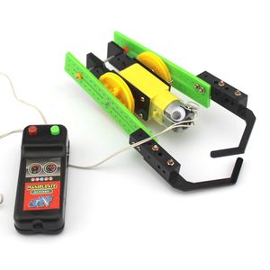 Kit d'ingénierie éducatif STEM DIY OKYN-G6845 Robot chenille en plastique télécommandé par fil pour enfants - Product Image 5