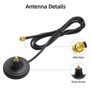 Antenne magnétique sous-sol modèle général SMA connecteur sous-sol tête mâle Rg58 câble fort magnétique pour ventouse antenne ligne épaisse - Product Image 2