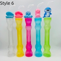 Nouveauté colorée 500ml Party Yard Cup avec Long Neck Souvenir Juice Drink Daiquiri et Straw Big Twist Lid