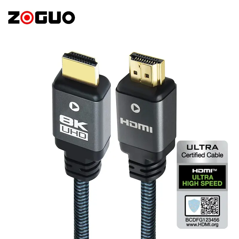 High Speed Latest Standard 24K Gold Plated 8K Ultra HDMI Cable HDMI 2.1 Cable