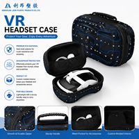 Étui de transport rigide de luxe en EVA pour casque de réalité virtuelle avec fermeture éclair, boîte de rangement protectrice