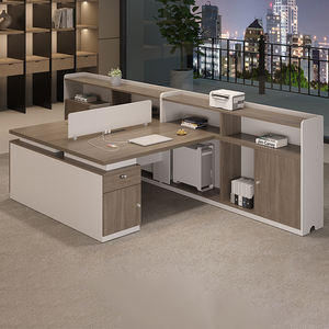 Scrivania in legno moderna commerciale ecocompatibile | Scrivania modulare a forma di L per Computer | Preferito dall'impresa di assemblaggio semplice - Product Image 2