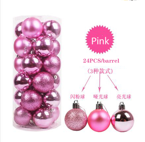 Suministros de Decoración de Lujo, Juego de Bolas de Navidad Personalizadas Brillantes en Dorado, Rosa y Rojo, Venta al por Mayor - Product Image 3