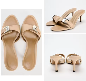 2026 New Heeled <b>Sandals</b> <b>Women</b> High Heels Pointy Toe Dress Shoes Wholesale Pumps Custom Logo Summer <b>Sandals</b> Slippers Stock - Product Image 6
