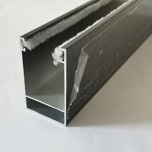 Aluminum Alloy <b>Curtain</b> Track 30mm Single Opening Dark Gray Blackout Groove Motorized Track Accessories 6 Meters - Product Image 3