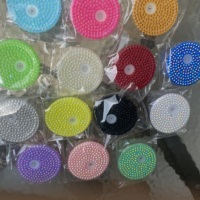Couvercles de bocaux Mason réutilisables multicolores de haute qualité avec strass brillants et trou pour paille, pour gobelets et tasses de 16 oz