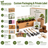 Kit d'arbre bonsaï DIY, artisanat de jardinage d'intérieur, kit de démarrage complet de 22 pièces, 5 variétés de graines de bonsaï japonais