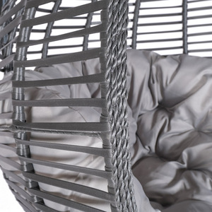 Oeytree Moderne PE Rotin <span class=keywords><strong>Oeuf</strong></span> Chaise Balançoire Unique Adulte Siège <span class=keywords><strong>Suspendu</strong></span> Extérieur Patio Jardin Chambre Salon Hôtel Parc Utilisation - Product Image 4