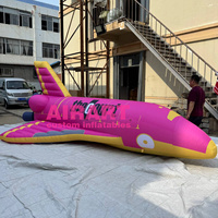 Ballon de bateau gonflable sur mesure, fusée gonflable rose et planètes