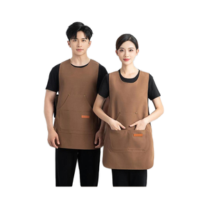Customizable Vest-style Apron Waist <b>Pocket</b> Durable Polyester/Cotton Waterproof Custom Logo for Restaurant Bar Service <b>Staff</b> - Product Image 1