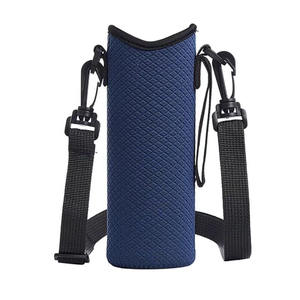 Bolsa térmica de neopreno con impresión personalizada aislada 500ml 750ml 1000ml botella de agua Sling correa ajustable para bebidas hombro transporte - Product Image 2