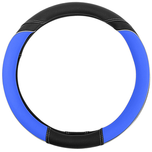 Housse de volant de voiture à 3 rayons de sport avec coutures incrustées de cuir Design à blocs de couleurs Unisexe Fit 14.5-<span class=keywords><strong>15.5</strong></span> pouces - Product Image 5