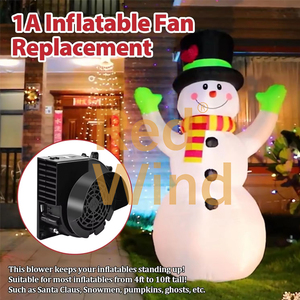 Ventilateur soufflant électrique 12V en plastique DC Red Wind – Meilleur prix – Remplacement pour costume gonflable d'Halloween – OEM personnalisable - Product Image 6
