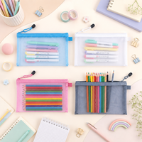 Estuche para Lápices Ligero y Duradero Directo de Fábrica, Bolsa de Almacenamiento Transparente de Nailon A6 para Estudiantes, Solo para Exámenes