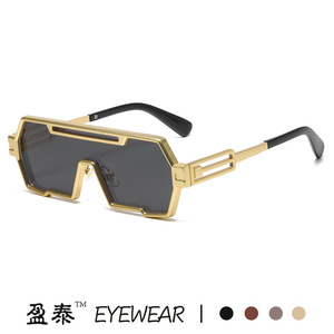 Cyberpunk <b>Square</b> Frame <b>Sunglasses</b> Metal UV400 Unisex Outdoor Fashion - Product Image 5