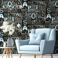 Décoration de café, design d'intérieur moderne, papier peint 3D pour plafond