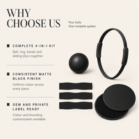 Ensemble d'exercices de Pilates à domicile, coffret cadeau personnel pour les membres du studio, kit de yoga et de fitness personnalisé