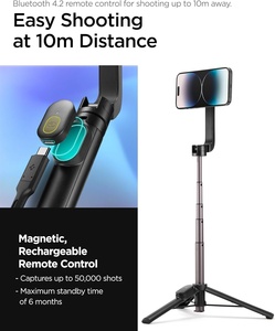 Trépied à selfie <span class=keywords><strong>Spigen</strong></span> MagSafe [Wondersnap] [Technologie MagFit] Compatible avec <span class=keywords><strong>iPhone</strong></span> 16/15/<span class=keywords><strong>14</strong></span>/13 Series pour S25/S24/S23 - Product Image 5