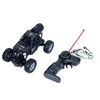Camion monstre RC 6 roues motrices Dwi Dowellin Heavy Metal avec pulvérisation de fumée, 2,4 GHz, tout-terrain, rechargeable, noir