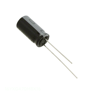 ตัวเก็บประจุ uF 470 uF แบบมีรู16YXG470M8X16รัศมี16V 20% 470 uF ของแท้ - Product Image 1