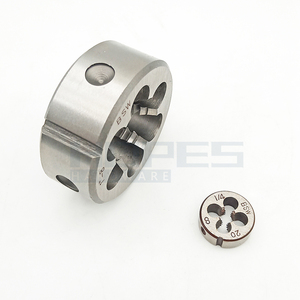 Tarauds et filières rondes <span class=keywords><strong>BSW</strong></span> 1-1/8 1/4 3/8 1/2 5/8 3/4 2" à cannelures droites, en acier HSS, outils en alliage, filières à vis en acier - Product Image 5