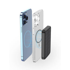 Mini banque d'énergie <span class=keywords><strong>solaire</strong></span> magnétique Portable 5000mah double sortie <span class=keywords><strong>chargeur</strong></span> <span class=keywords><strong>solaire</strong></span> sans fil pour <span class=keywords><strong>iphone</strong></span> 12 Min <span class=keywords><strong>13</strong></span> Pro noir - Product Image 3