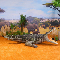 RC Animatronisches Krokodil Realistisches Modell Metallkonstruktion für Abenteuerpark Flughafen Einkaufszentrum Restaurant Innen/Außen