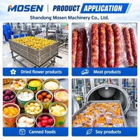 Mosen hogedrukwaterbad-immersieretortmachine voor de sterilisatie van ingeblikt vlees, fruit, groenten en flexibele verpakkingen