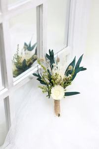 Accessoire de cheveux de mariage bohème vintage avec fleurs préservées pour la mariée et les demoiselles d'honneur - Product Image 6