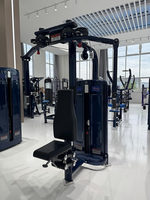 Machine de musculation professionnelle commerciale en acier à charges individuelles M7PRO-1011 pour exercices des bras, équipement d'entraînement avec pile de poids de 160 kg pour la musculation