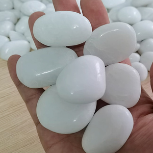 Đá Cuội đánh bóng chất lượng cao cho cảnh quan sân vườn, trang trí hồ cá, lối đi đá đen, trắng và nhiều màu - Product Image 4