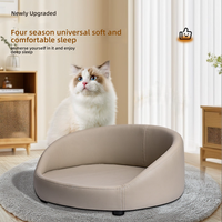Lit pour chat moderne résistant à l'humidité et à la moisissure, maison pour animaux de compagnie en cuir universelle pour chats, écologique, durable, toutes saisons, solide