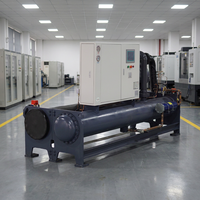 Machine de refroidissement à eau haute capacité 120 CV avec compresseur à vis industriel, système de réfrigération et équipement de refroidissement