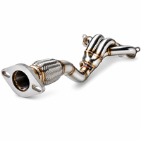 Collecteur d'échappement SUS304 soudé TIG à longueur égale 4-1 Racing pour Ford Fiesta MK7 1.6L Duratec Ti-VCT 2008-2013