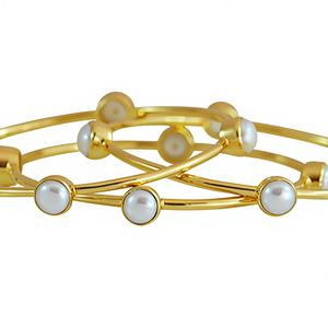 Pulsera de Perlas de Agua Dulce con Baño de Rodio y Plata de Ley, Regalo de Piedra Natalicia de Junio, Joyería de Imitación para Novia o Dama de Honor - Product Image 1