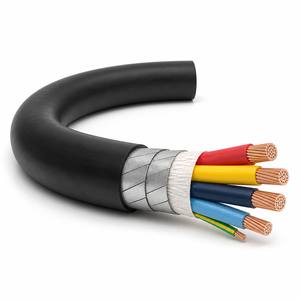 Câble d'alimentation isolé XLPE YJV YJV22 à âme en cuivre 0,6/1 kV 4x50mm²+1x25mm² 4x70mm²+1x35mm² <span class=keywords><strong>Norme</strong></span> IEC 60502 - Product Image 2