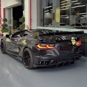 Diffuseur de pare-chocs arrière en fibre de carbone véritable pour <span class=keywords><strong>Chevrolet</strong></span> C8 Stingray 2020 et plus, 2 portes, <span class=keywords><strong>Targa</strong></span> Top Coupe, pièces de haute qualité - Product Image 2