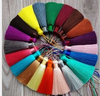 Pompoms en soie 8 cm 10 cm, livraison gratuite échantillon, plusieurs couleurs, pour bijoux, frange 100% rayonne, décoration en soie