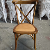 Chaise à dossier croisé rustique démontée X meubles de chaise de salle à manger pour restaurant