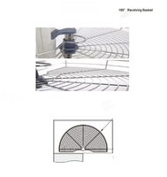 Panier de rangement coulissant pour porte d'armoire de cuisine, plateaux d'angle pivotants, panier d'angle magique